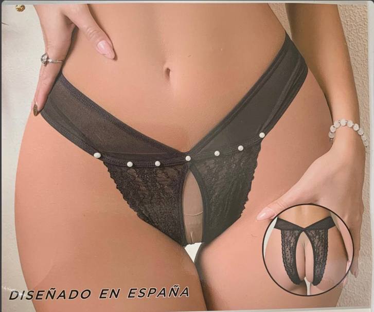 Трусики відкритий доступ з перлинками