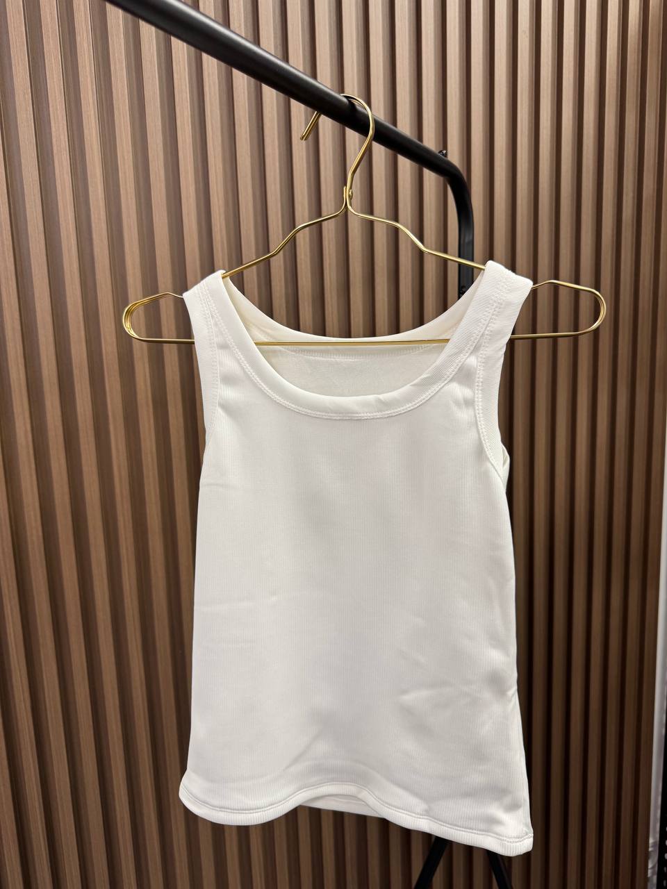 Утеплена майка в рубчик