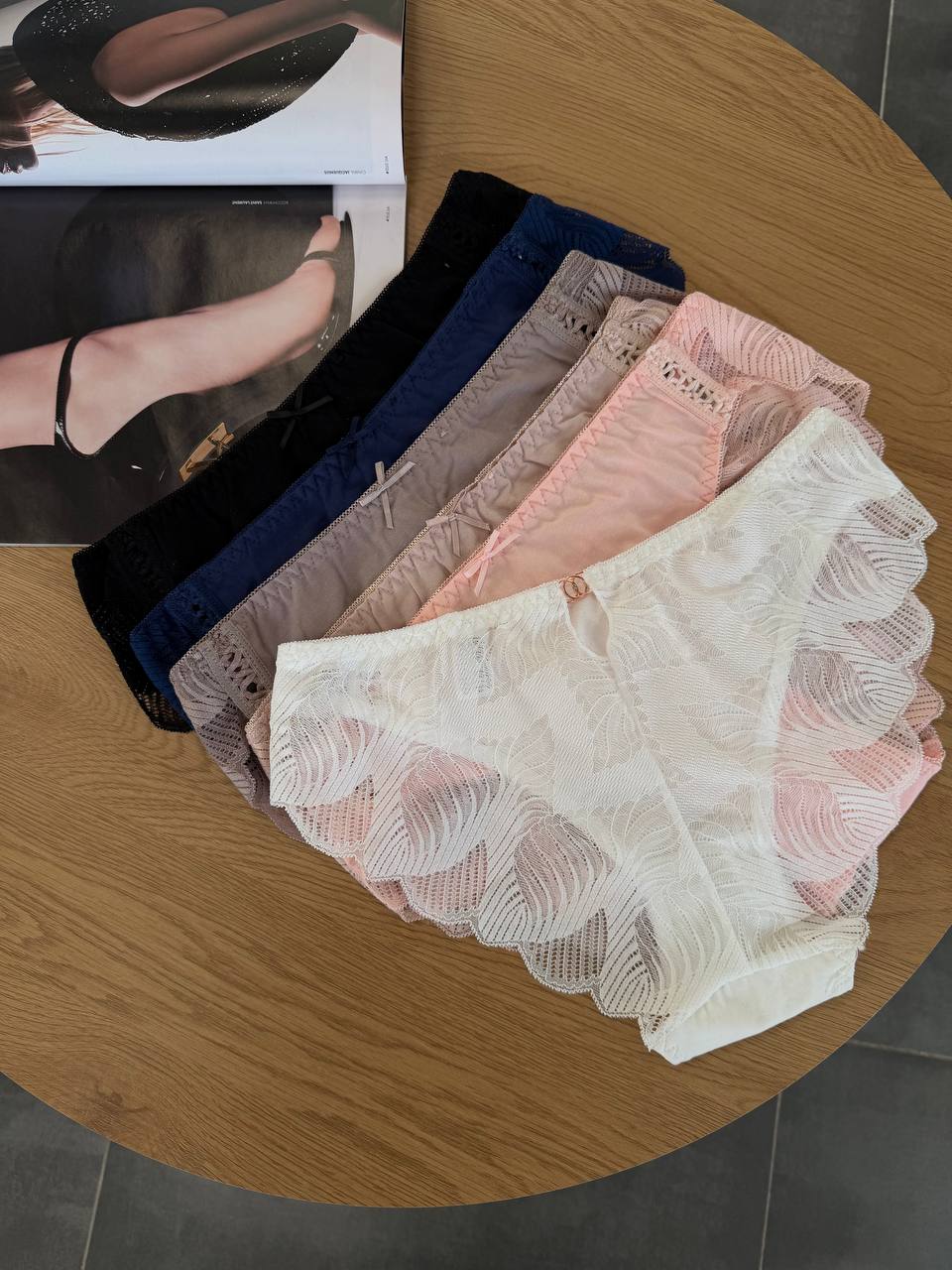 Сліпи бавовняні з мереживом