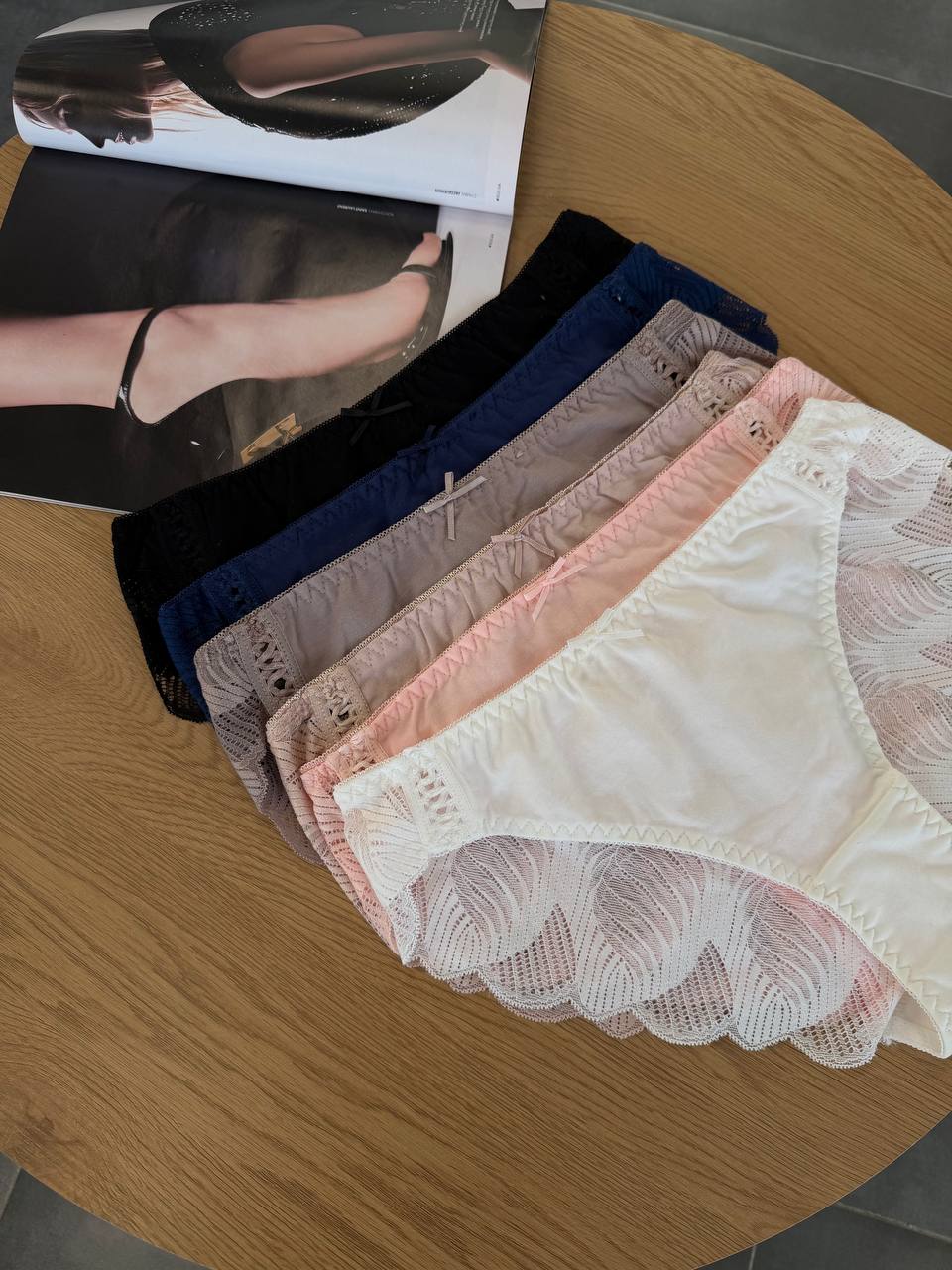 Сліпи бавовняні з мереживом