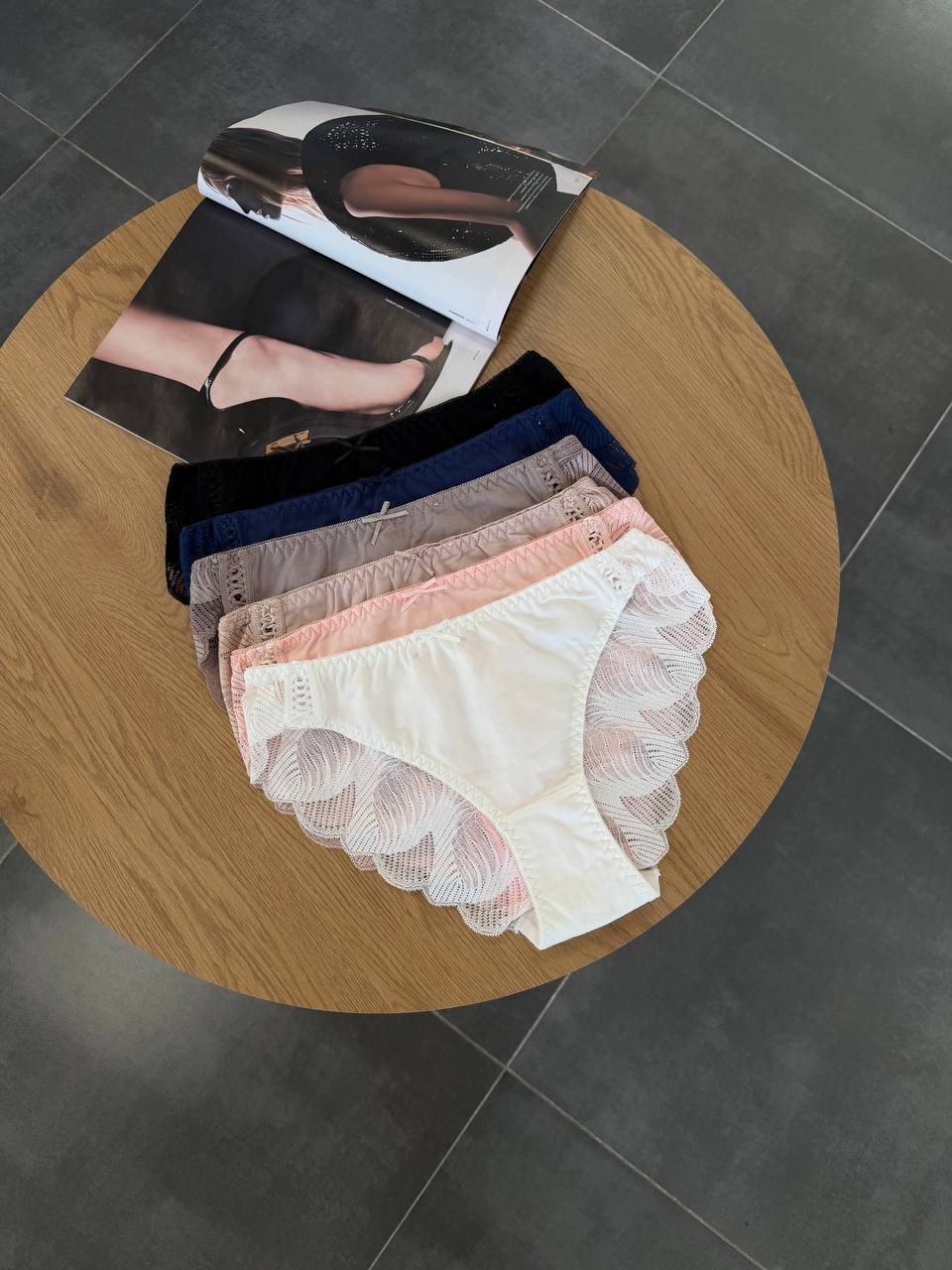 Сліпи бавовняні з мереживом