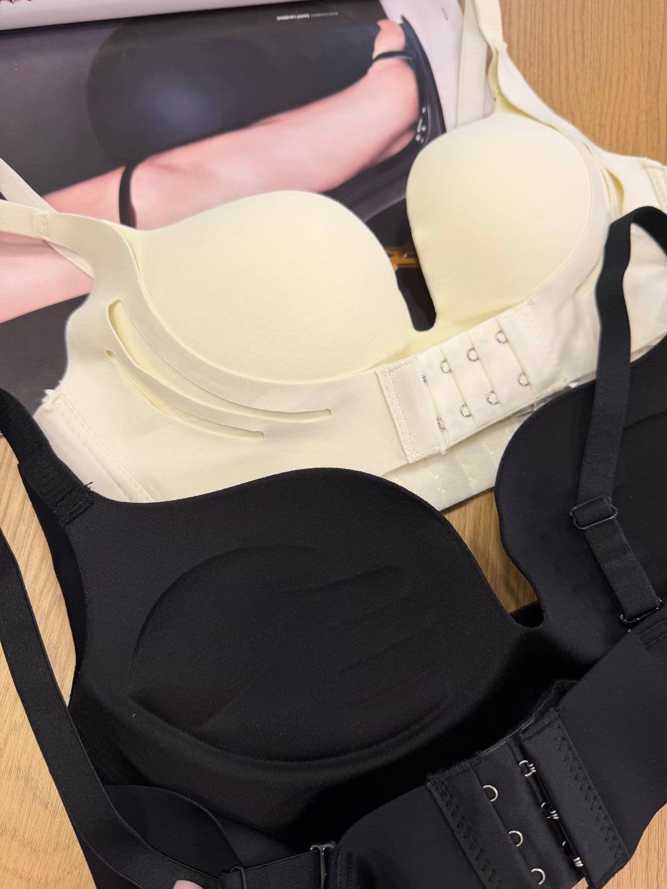 Бюст з пуш ап і з додатковою застібкою спереду