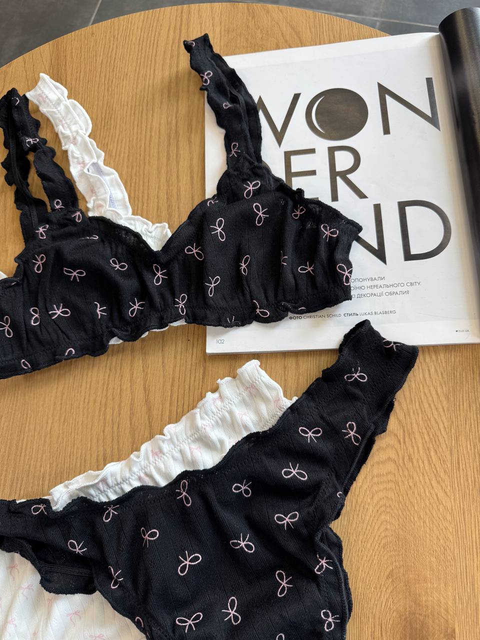 Комплект бавовняний з бантиками