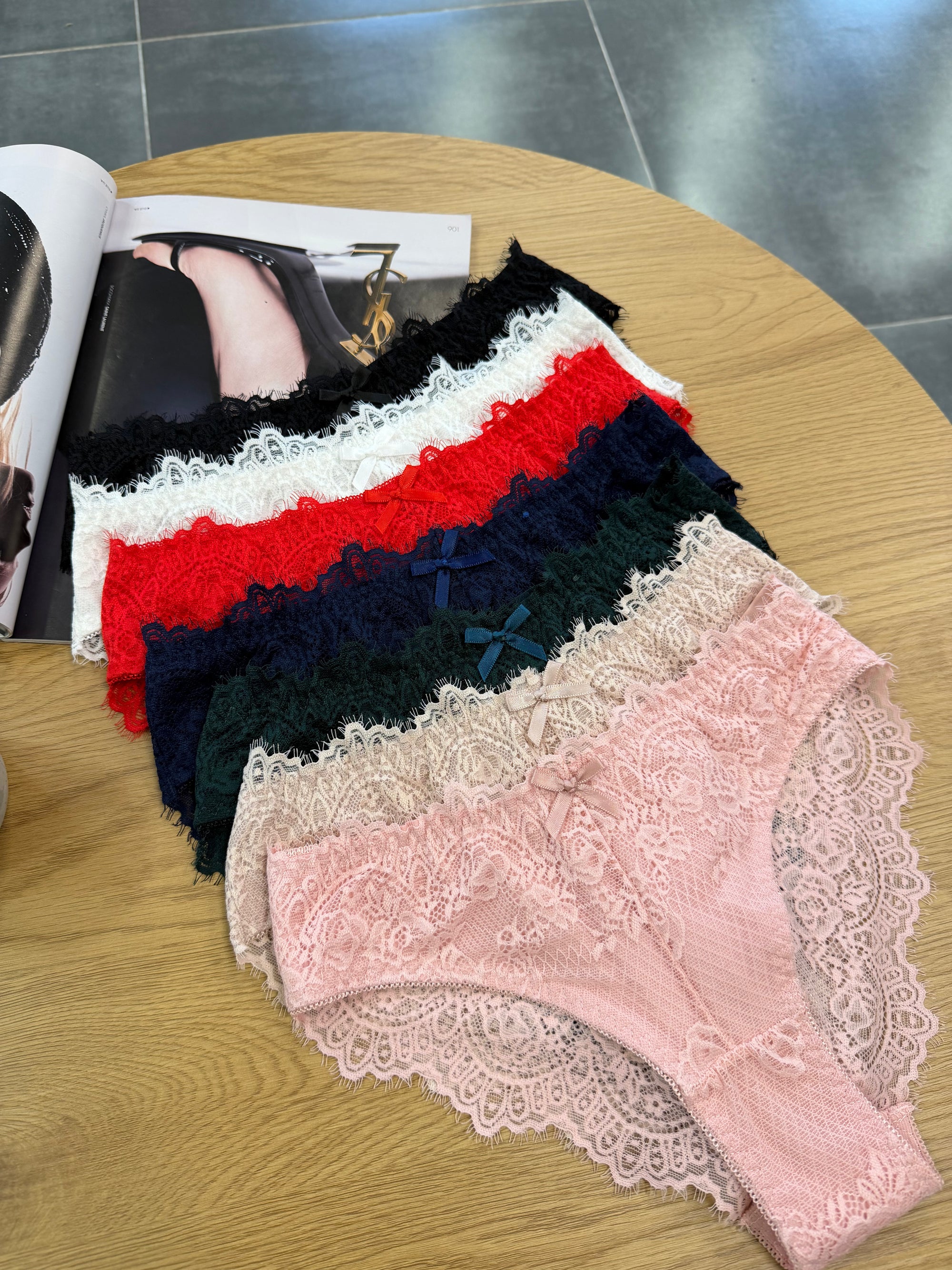 Сліпи мереживні з бантиком