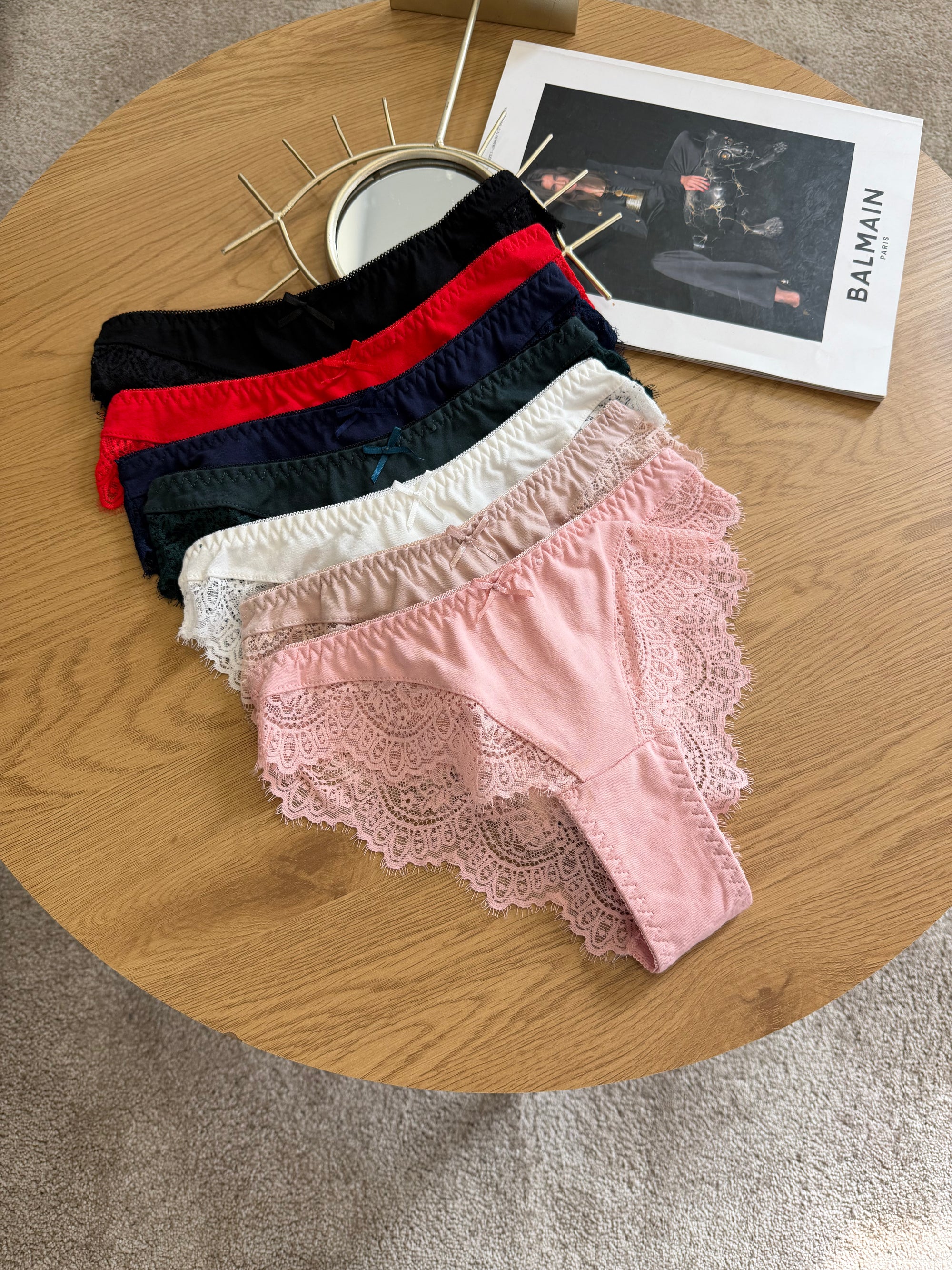 Бразильяни бавовняні з мереживом