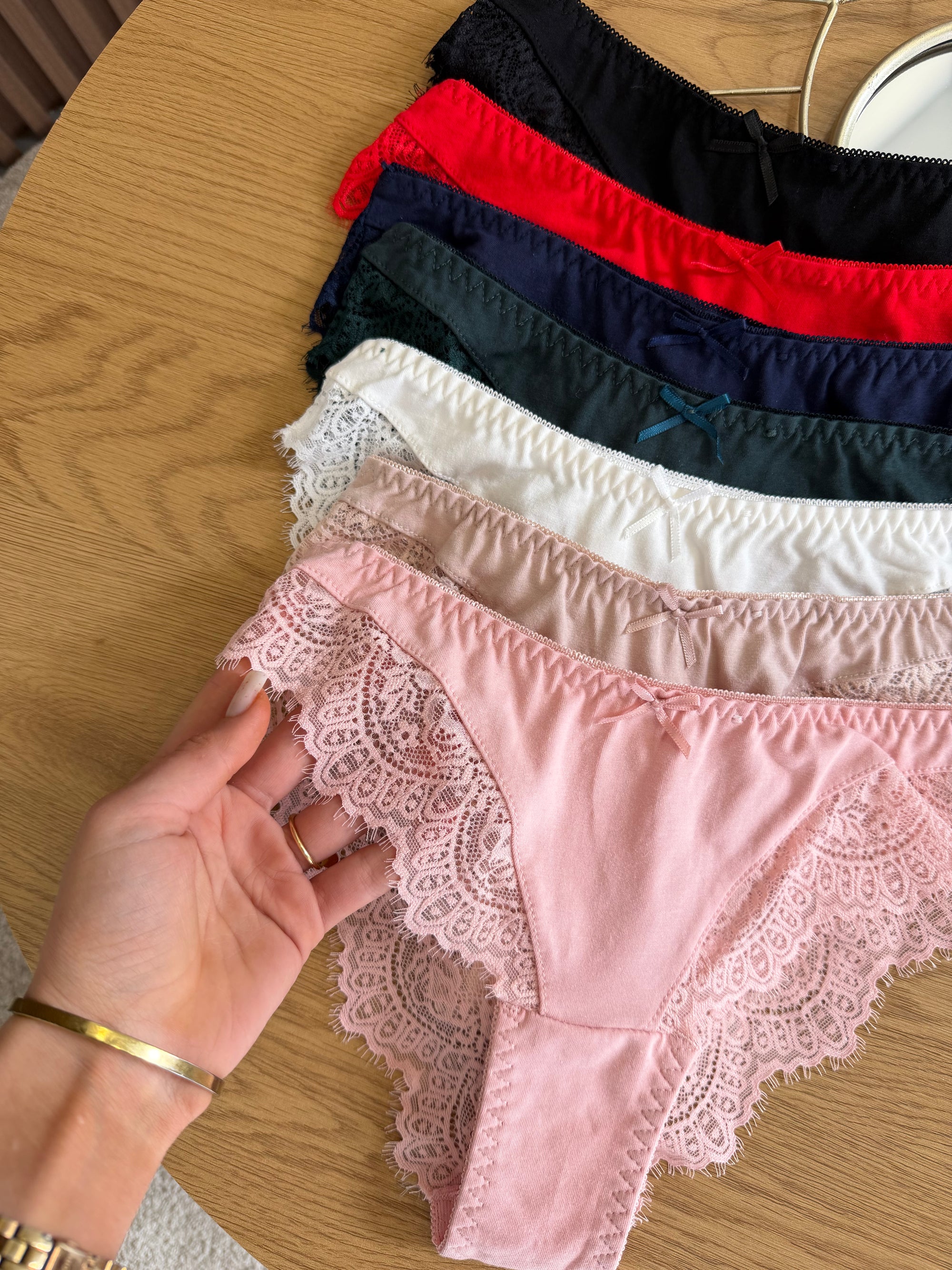 Бразильяни бавовняні з мереживом