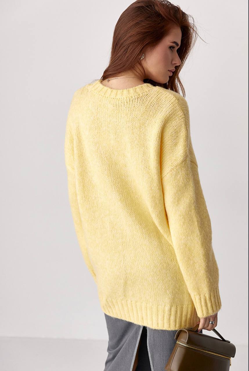 Вʼязаний жіночий джемпер Oversize
